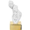 BONGELLI PREZIOSI Statua Figura Famiglia 20cm Decorazione Oro Marmorino