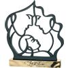 BONGELLI PREZIOSI Natività Famiglia Fili d'Amore 28x30cm Nero Base Oro