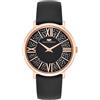 Rhodenwald & Söhne Orologio Donna analogico Giappone Quarzo con Cinturino in Vero cuoio Ornato con cristalli Swarovski® 10010335