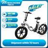 EVERCROSS TECH EK6 Biciclette elettriche per adulti, e-bike pieghevole con pneumatici larghi da 20" x 4,0, mountain bike elettrica con cambio a 7 velocità, batteria da 48V 15AH, motore da 250W, peso - WHITE