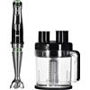 Braun Frullatore ad immersione Braun MultiQuick 9 MQ 9187XLI da 0,6 L, 1200 W, nero, in acciaio inossidabile