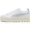 PUMA Sneakers Mayze Lux da donna, Scarpe, Bianco/Sea Glass, 35.5