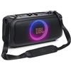 JBL PartyBox On-the-Go Essential, Speaker Portatile Wireless per Feste, Microfono Wireless, Nero