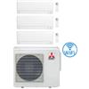 Mitsubishi Climatizzatore Condizionatore Mitsubishi MSZ-AY Wifi R32 Trial Split Inverter 7000 + 9000 + 12000 BTU con U.E. MXZ-3F54VF Classe A+++/A++
