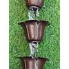 Catena Antipioggia Decorativa KAM Home Flower - 2.6 M In Bronzo Con Adattatore Per Grondaia - Foto 2