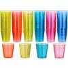 Matana 60 Bicchieri da Shot in Plastica Colorati, 30ml - Reattivo alla Luce Nera/UV - Bicchieri Shottini, Bicchierini Liquore - Resistenti e Riutilizzabili - Compleanni, Matrimoni, Barbecue, Feste