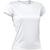 Asioka 356/16 Maglietta Tecnica a Maniche Corte, Donna, Donna, 356/16 Blanco S, Bianco, S