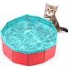 Tinoaly Giocattolo per Piscina per Gatti, 30x10 cm Piscina Pieghevole Animali Domestici Gatti a Forma di Ciotola Pesci (Pesci Giocattolo non Inclusi)