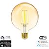 Aigostar Lampadina Led Vintage a Filamento Smart G125 E27 6W WiFi CCT luce regolabile e dimmerabile Aigostar