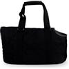 CAMON BORSA TRASPORTINO IN POLIESTERE CON MANIGLIE IN COTONE (45 x 22 x 26 CM.) NERA