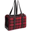 CAMON BORSA TRASPORTINO SCOZZESE (42 x 23,5 x 29 CM.) ROSSO/NERO