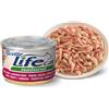 LIFE PET CARE LIFE CAT NATURAL RICETTE TONNO CON MANZO & PROSCIUTTO DI POLLO 150 GR.