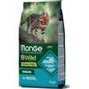 MONGE BWILD CAT GRAIN FREE STERILISED TONNO & PISELLI 1,5 KG.