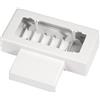 ELETTROCANALI Scatola Porta Apparecchi Interasse 100 mm 6/7 Moduli Bianco PVC IP40 Elettrocanali EC20016 [20021000]