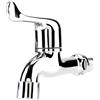 EBTOOLS Rubinetto Acqua Fredda a Parete, Rubinetto Lavatrice da Acqua Fredda Rubinetto a Muro in Plastica Cromo con Maniglia Singola per Cucina Bagno Giardino(Manico della Coda)