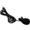 Garneck Microfono a clip Lavalier con 3 jack da 5 mm, 15000 Hz, plastica, 1 cavo da 5 m, perfetto per presentazioni
