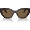 Prada Occhiali da Sole PRA09S 16N5Y1 Tartarugato/Marrone Scuro Unisex