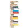 CASSETTE POSTALI ALUBOX ALUBOX DEMETRA Libreria Da Parete In Alluminio E Lamiera Zincata 83,5X23X21 Cm Libreria Sospesa 6,6 Kg Con 5 Mensole Libri 17x23 Cm Libreria Salvaspazio Con Inserti A L E Attrezzatura (BIANCA)