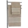 Casatessile Aida Coppia Asciugamani per Ricamo Set 2 Asciugamani Bagno Viso e Bidet - Visone