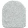 Casatessile Copri ASSE WC 40X45 cm Velluto Soft Copri ASSE Morbido, Coprisedile Water, Copriwater - Grigio Chiaro