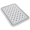 Casatessile Tappeto Multiuso Cotone 50X75 cm. MILLEUSI Tappeto Bagno Assorbente, Tappeto Cotone - Grigio