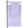 Casatessile Aida Coppia Asciugamani per Ricamo Set 2 Asciugamani Bagno Viso e Bidet - Lilla
