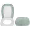 Casatessile Copriasse WC Velluto 50X50 cm. Misura Grande Copri ASSE Morbido, Coprisedile Water, Copriwater Universale - Verde Salvia