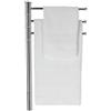 Casatessile Aida Coppia Asciugamani per Ricamo Set 2 Asciugamani Bagno Viso e Bidet - Bianco