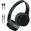 Belkin SoundForm Mini Cuffie wireless per bambini con microfono, 30 ore di riproduzione, adesivi divertenti, headset over-ear per didattica online, scuola e viaggi, per iPhone, iPad e Galaxy, nero