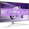 Philips Monitors Philips Evnia 32M2N8900 - Monitor da gioco OLED UHD da 32 pollici, 240 Hz, 0,03 ms, HDR400, FreeSync Prem. Pro, G-Sync comp. (3840x2160, 2x HDMI 2.1, 1x DP 1.4, 1x USB-C (65 W PD), hub USB) bianco