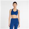 New Balance Donna NB RC Bra in Blu, Maglia di Poliestere, Taglia L