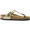 Birkenstock per donna. [1016109] Sandali Gizeh Birko-Flor Narrow Fit oro, Basso, Nessuno, Casual