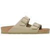 Birkenstock per donna. 1027697 Sandali Arizona Birko Flor in pelle verde [3251045], Basso, Nessuno, Casual