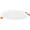 LEDVANCE LED SPOT INTEGRATED SLIM Ø22,5cm, spot da incasso a soffitto, dimmerabile, 4,5W, temperatura colore 3000-6500K, 240 lumen, design piatto, dispositivo di fissaggio, bianco