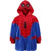 sarcia.eu Spider-Man Coperta con cappuccio/accappatoio di colore rosso-blu, bambini 104-116 cm