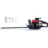 TANIASHOP Tagliasiepi a scoppio 43CC Potenza 3.8HP con Motore da 2 Tempi Dotato di Lame a Doppio Taglio da 60 cm con Manico Girevole Leggero Potente e Maneggevole