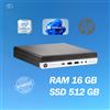 HP PC DESKTOP HP 800 G3 MINI INTEL I5 RAM 16GB SSD 512GB WIN 11 PRO RICONDIZIONATO