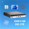 HP PC DESKTOP HP 800 G3 MINI INTEL I5 RAM 8GB SSD 1TB WIN 11 PRO RICONDIZIONATO
