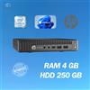 HP PC DESKTOP HP 800 G2 MINI INTEL I5 RAM 4GB HDD 250GB WIN 11 PRO RICONDIZIONATO