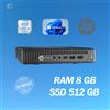 HP PC DESKTOP HP 800 G2 MINI INTEL I5 RAM 8GB SSD 512GB WIN 11 PRO RICONDIZIONATO