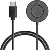 kwmobile Caricatore Compatibile con Garmin Forerunner 55/255 / 255 Music/vivoactive 5 / Fenix/Quatix - Caricabatterie USB C Activity Tracker - Cavo Fitness Watch 1000000 cm Nero