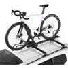 VEVOR Supporto Portabiciclette da Tetto Pieghevole Carico 15 kg, Portabici da Tetto con Sistema di Bloccaggio per Barre Trasversali Ruote da 508-737 mm, Portabicicletta da Tetto Verticale Auto