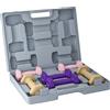 SPORTNOW Set di pesi, set di 6 manubri con pesi, set di manubri in acciaio da 1kg, 1,5kg, 2kg | Aosom Italy