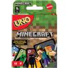 Mattel Games - UNO Versione Mincraft, Gioco di Carte per Famiglie e Bambini 7+ Anni, FPD61