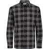 JACK&JONES PLUS Jjjoshua Fall-Maglietta in Flanella Camicia Casual, Nero, 4XL Uomo