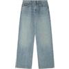 Springfield Donna Jeans a Gamba Larga a Vita Media, Collezione Culpables,Blu, 40