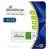 Mediarange Pen Drive 32GB MediaRange USB 2.0 Slider Verde [MR973]