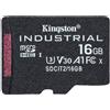 Kingston 16GB Scheda microSDHC Kingston Industrial C10 A1 + adattatore SD [SDCIT2/16GB]