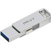Pny Pen drive 256GB Pny P-FDI256DULINKTYC-GE USB 3.2 Tipo-A/C Argento [SGPNY3256DULINK]