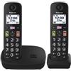 Panasonic Telefono cordless Panasonic TGU112EXB Tasti grandi Duo Nero [KX-TGU112EXB]